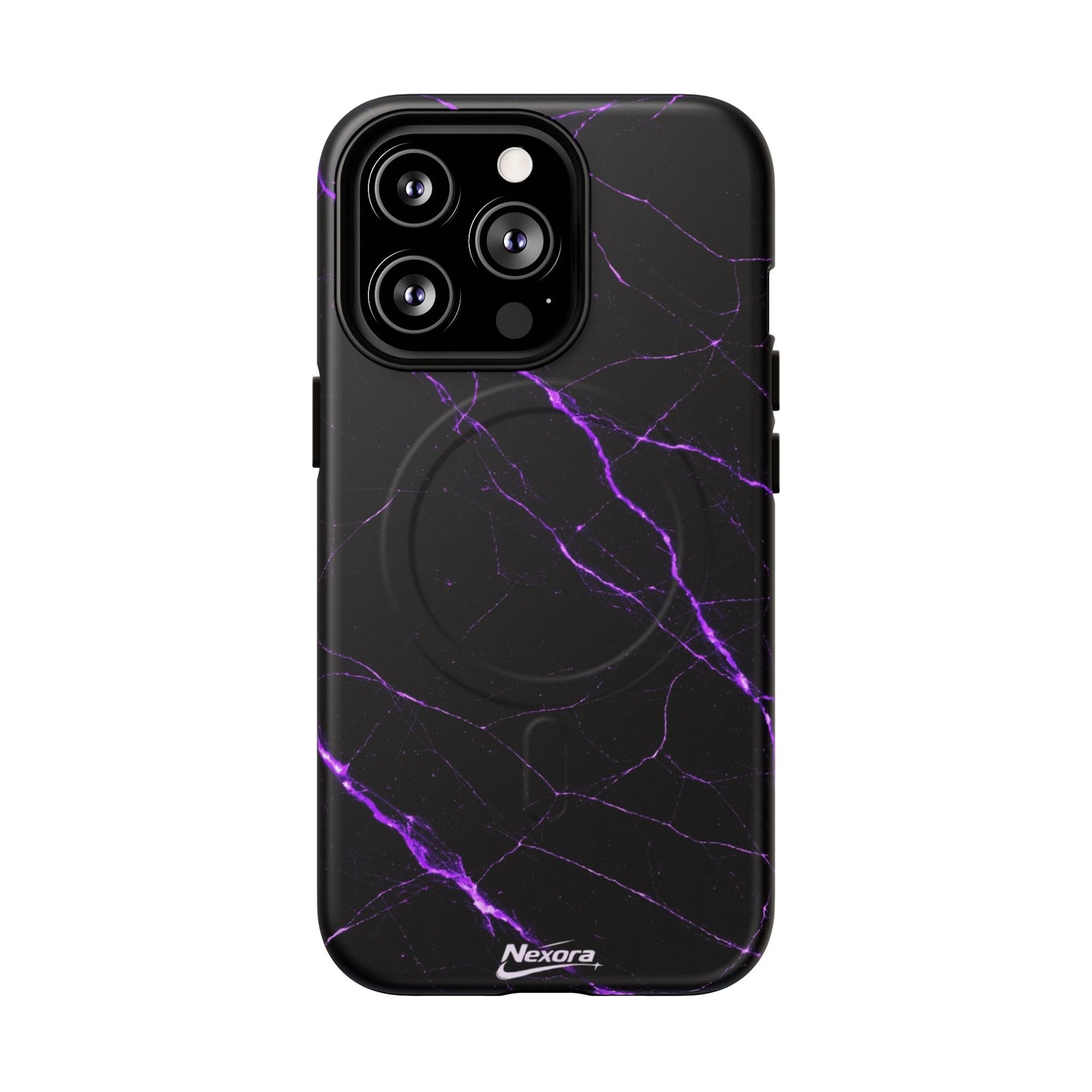 Nexora Purple Marble Magnetic Phone Case