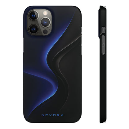 Phone Case — Nexora Blue Wave Matte Snap Case