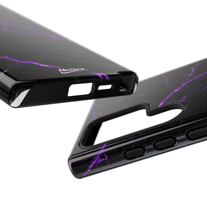 Nexora Purple Lightning Marble Phone Case