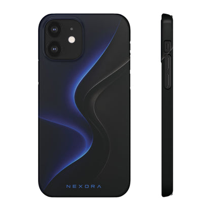 Phone Case — Nexora Blue Wave Matte Snap Case