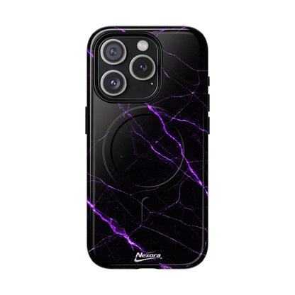 Nexora Purple Marble Magnetic Phone Case