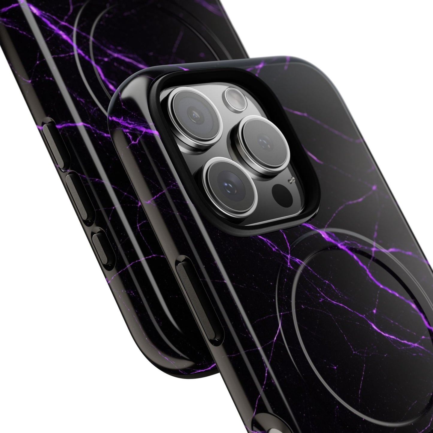 Nexora Purple Marble Magnetic Phone Case
