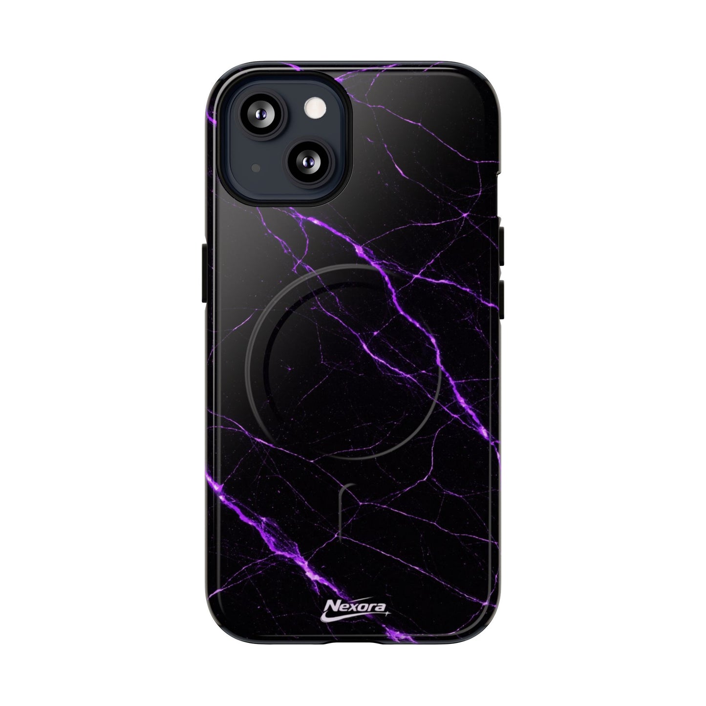 Nexora Purple Marble Magnetic Phone Case