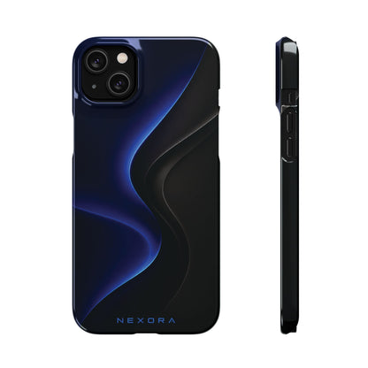 Phone Case — Nexora Blue Wave Matte Snap Case