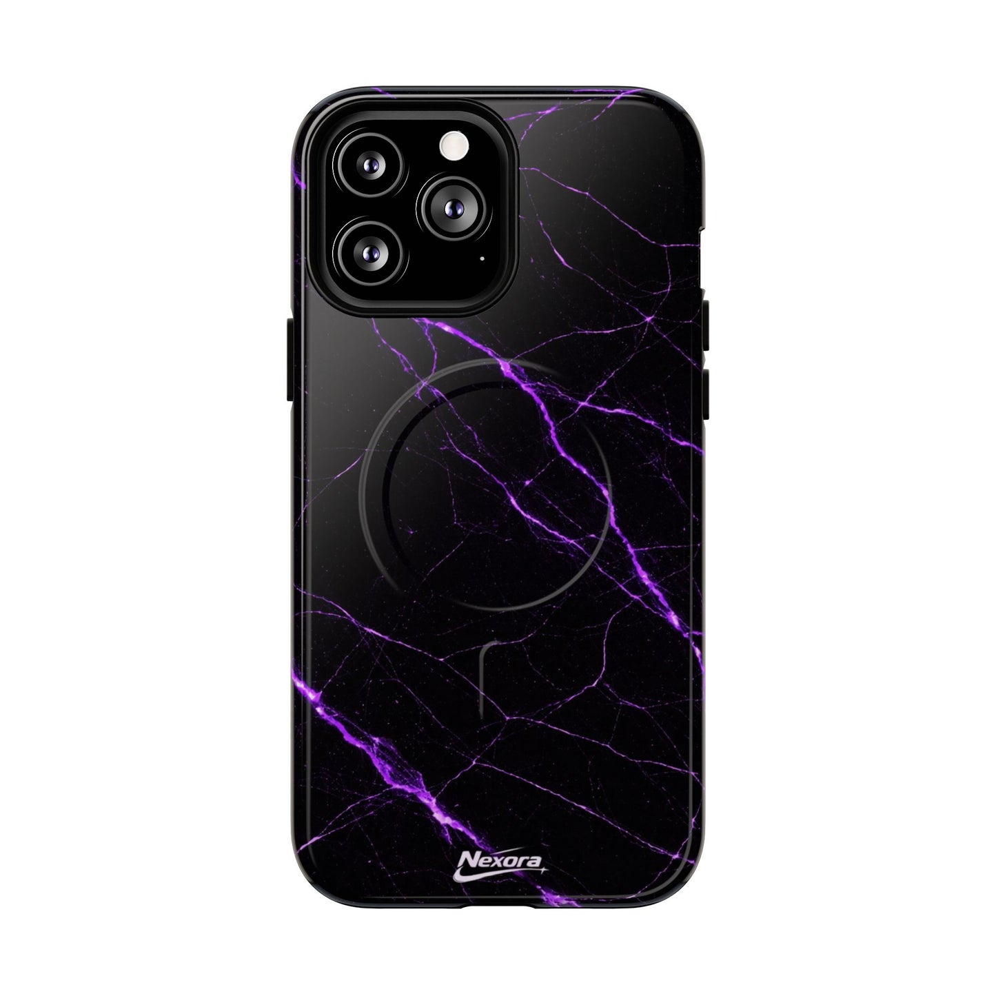 Nexora Purple Marble Magnetic Phone Case