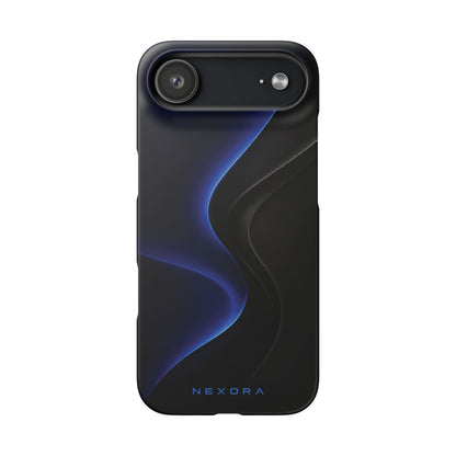 Phone Case — Nexora Blue Wave Matte Snap Case