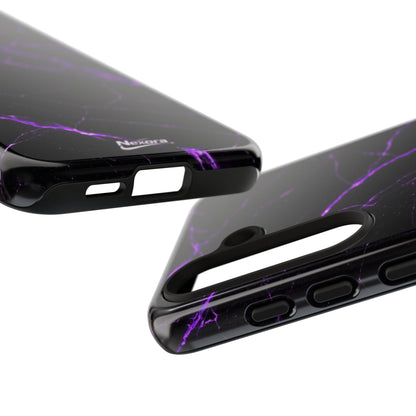 Nexora Purple Lightning Marble Phone Case