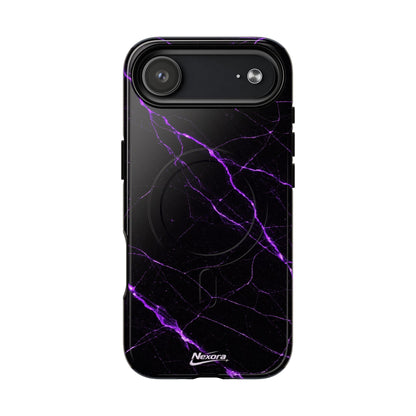 Nexora Purple Marble Magnetic Phone Case