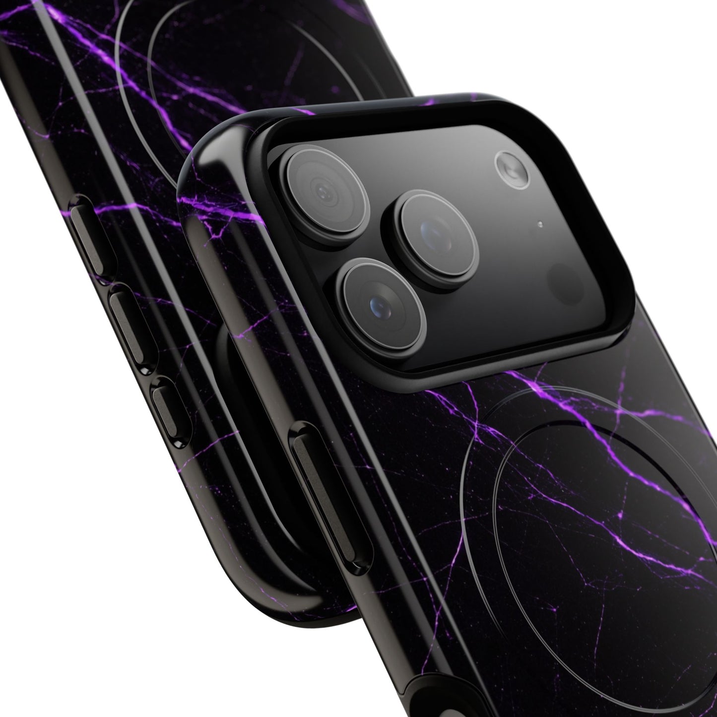 Nexora Purple Marble Magnetic Phone Case