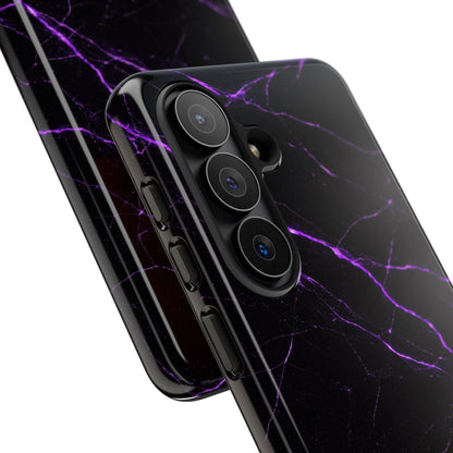 Nexora Purple Lightning Marble Phone Case