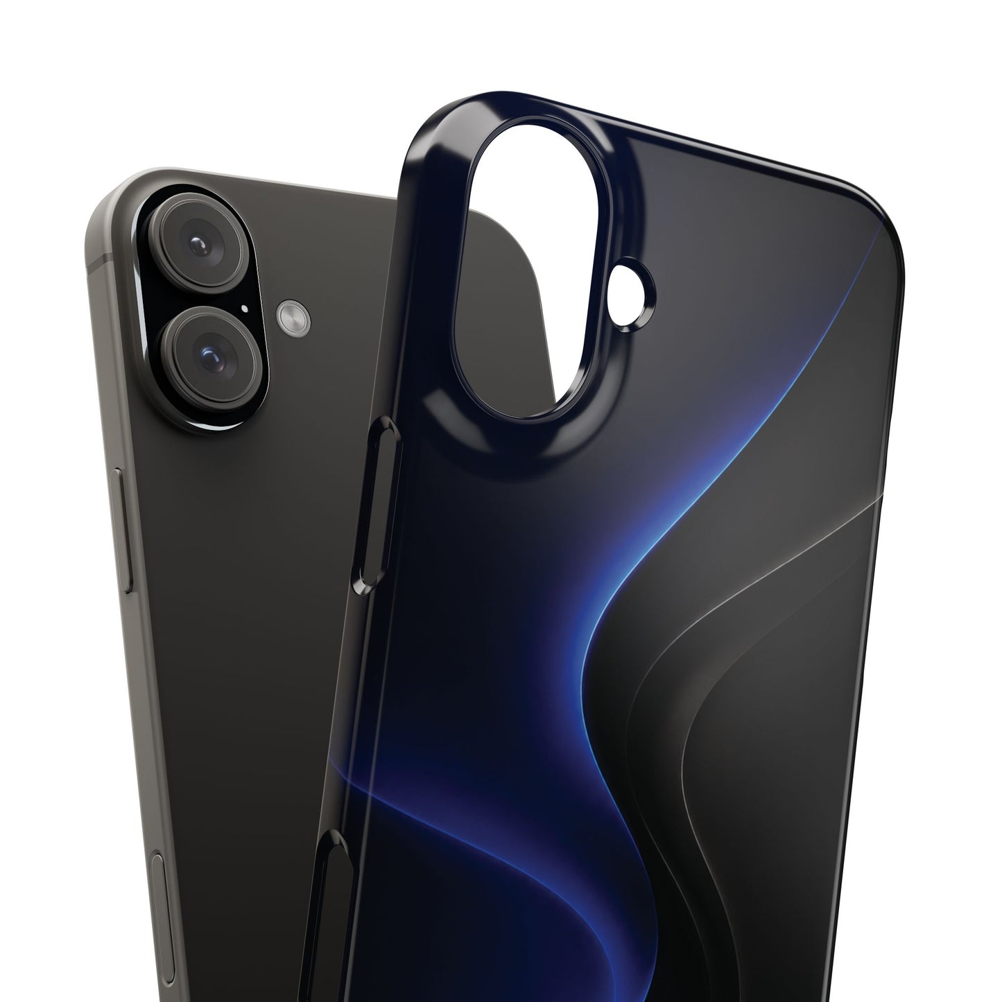 Phone Case — Nexora Blue Wave Matte Snap Case