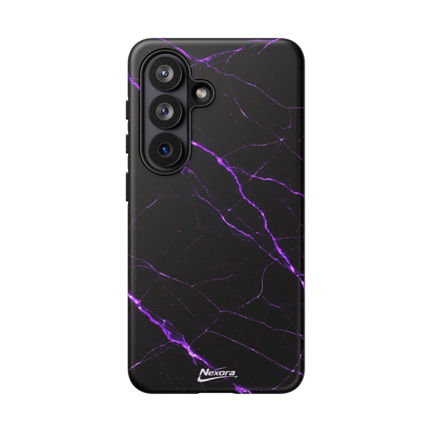 Nexora Purple Lightning Marble Phone Case