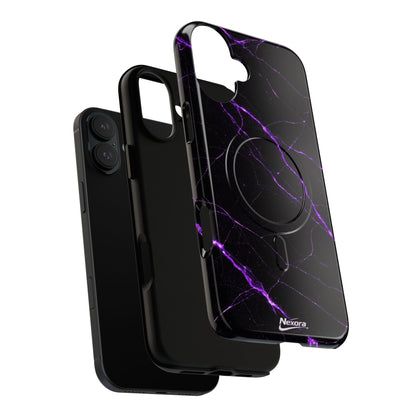 Nexora Purple Marble Magnetic Phone Case