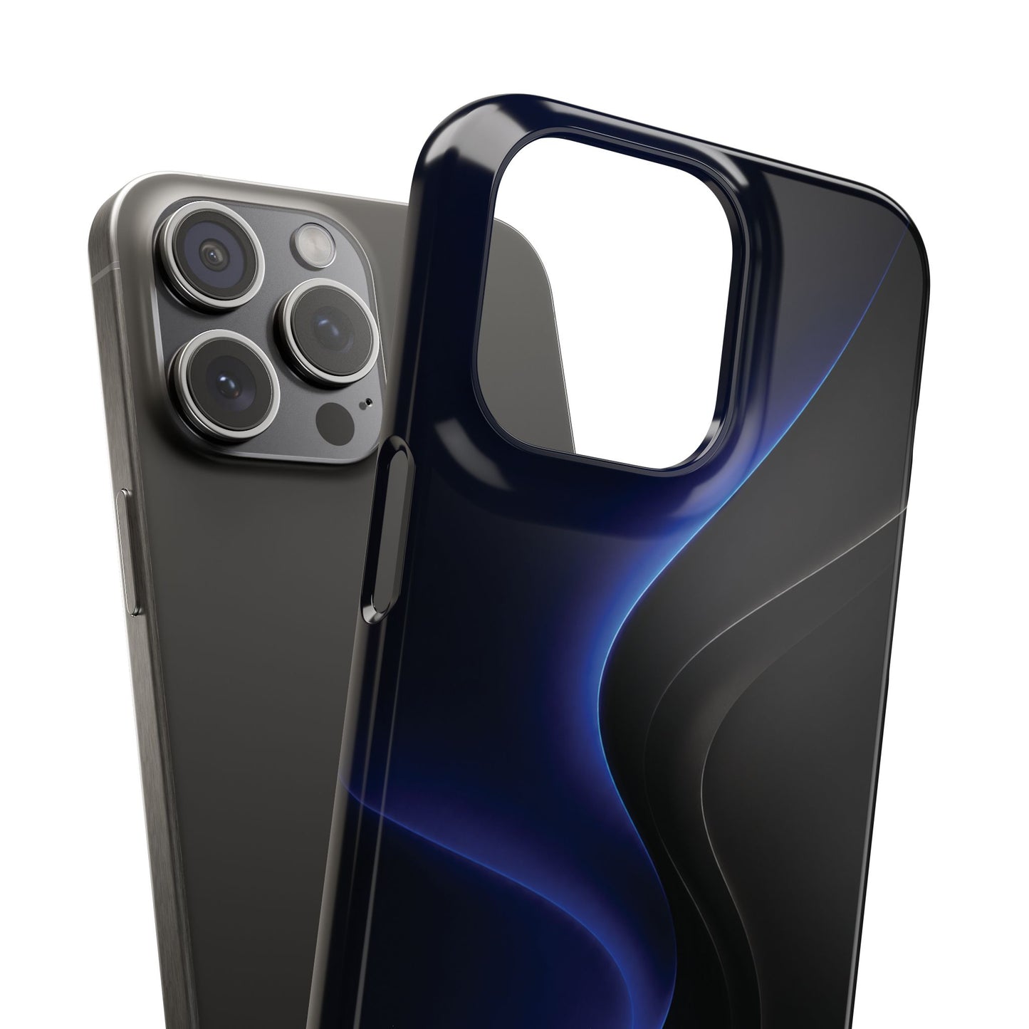 Phone Case — Nexora Blue Wave Matte Snap Case