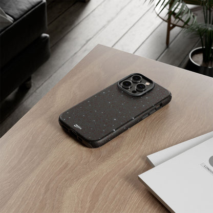 Nexora Galaxy Tough Phone Case — Black Stardust Protective Case