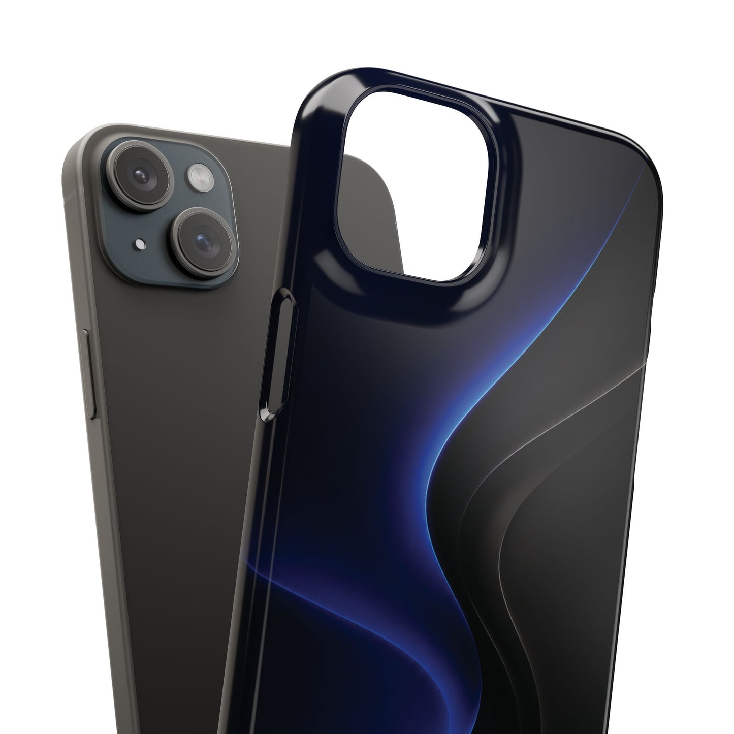 Phone Case — Nexora Blue Wave Matte Snap Case