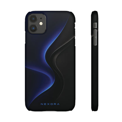 Phone Case — Nexora Blue Wave Matte Snap Case