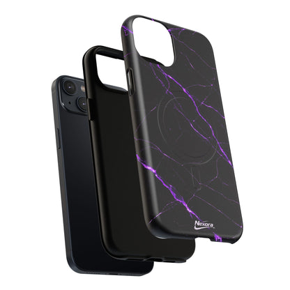 Nexora Purple Marble Magnetic Phone Case