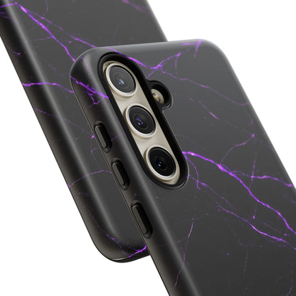 Nexora Purple Lightning Marble Phone Case