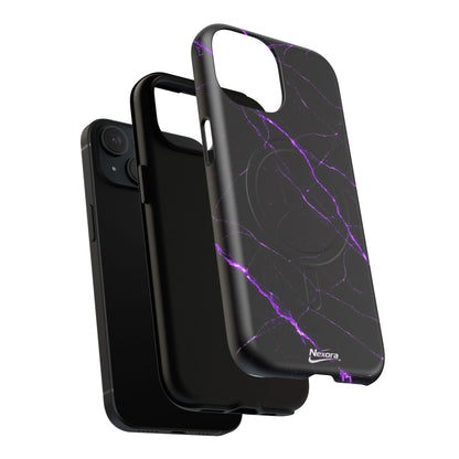 Nexora Purple Marble Magnetic Phone Case