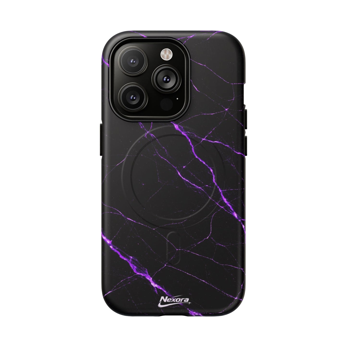 Nexora Purple Marble Magnetic Phone Case