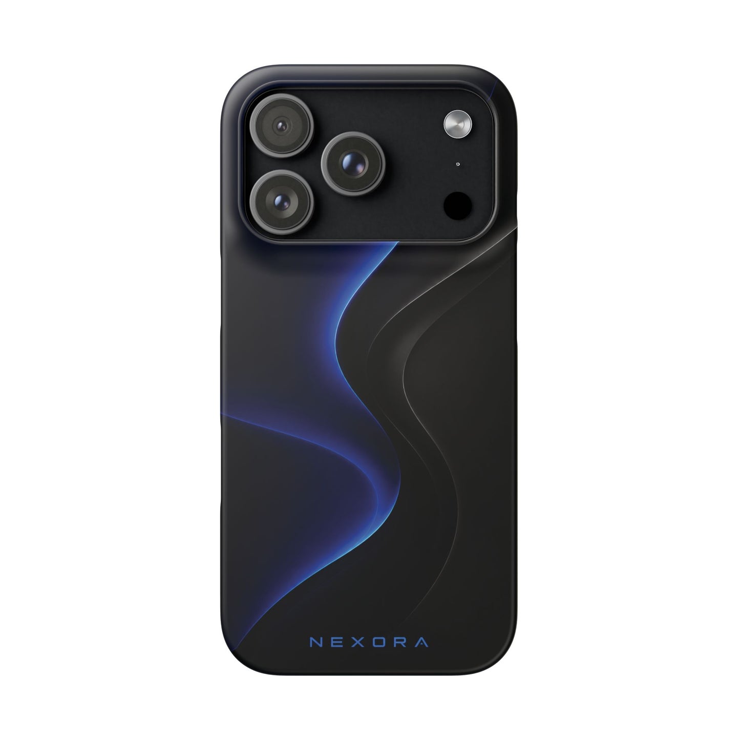Phone Case — Nexora Blue Wave Matte Snap Case