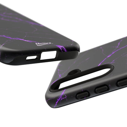 Nexora Purple Lightning Marble Phone Case
