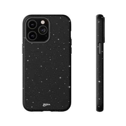 Nexora Galaxy Tough Phone Case — Black Stardust Protective Case