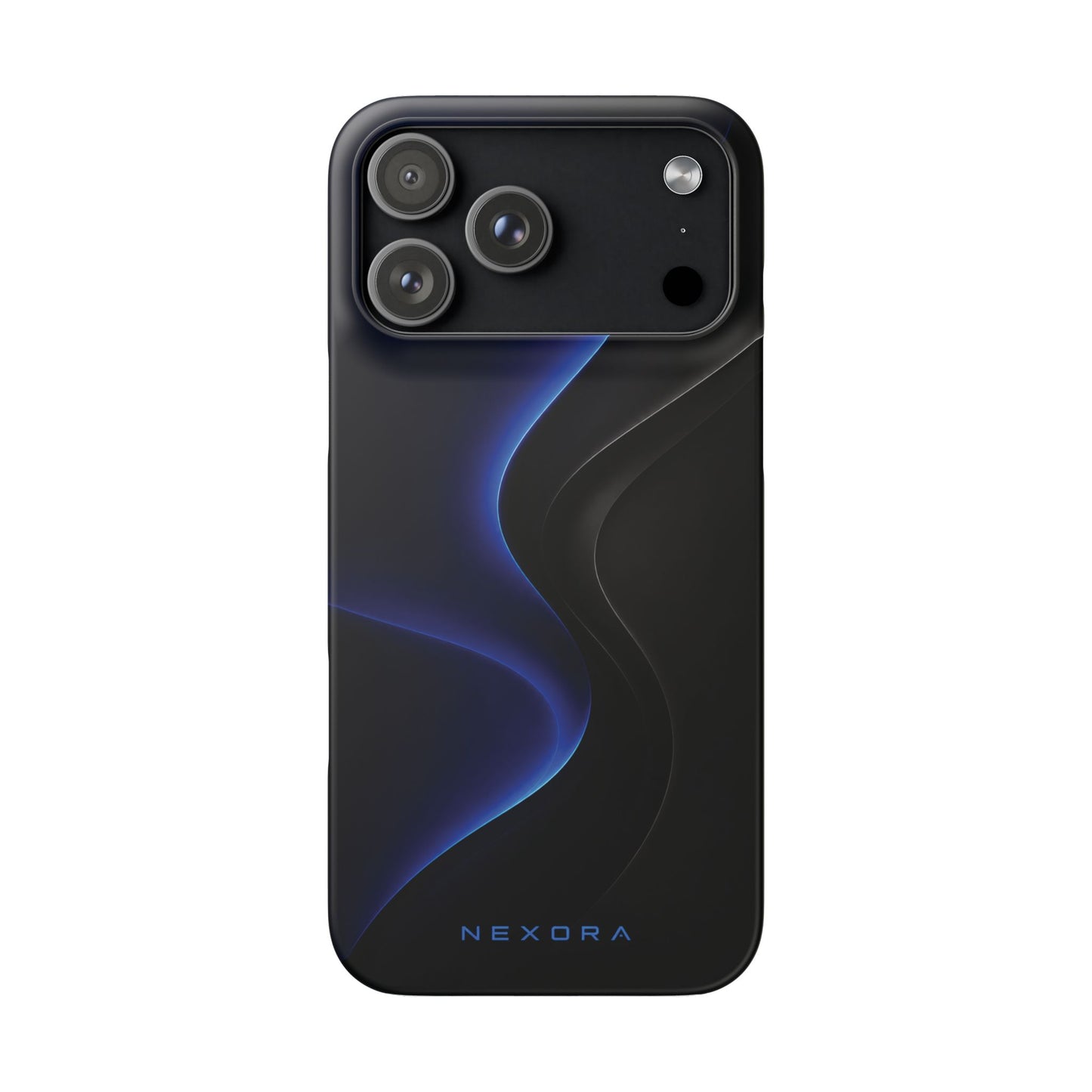 Phone Case — Nexora Blue Wave Matte Snap Case