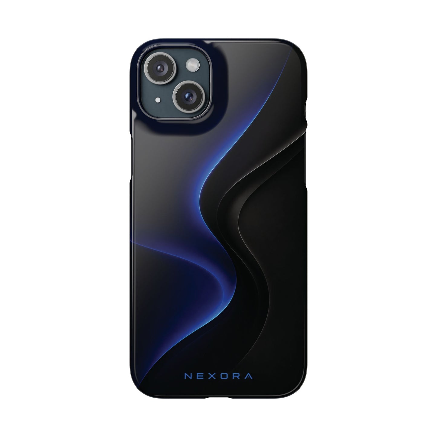 Phone Case — Nexora Blue Wave Matte Snap Case