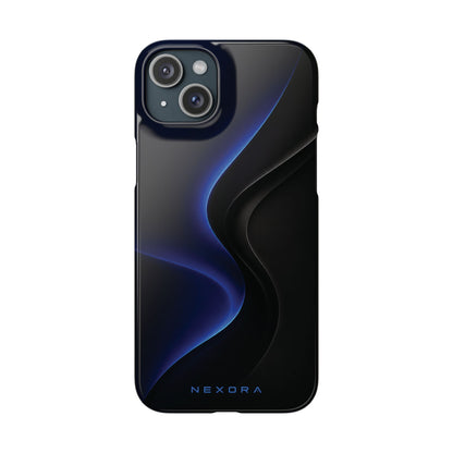 Phone Case — Nexora Blue Wave Matte Snap Case