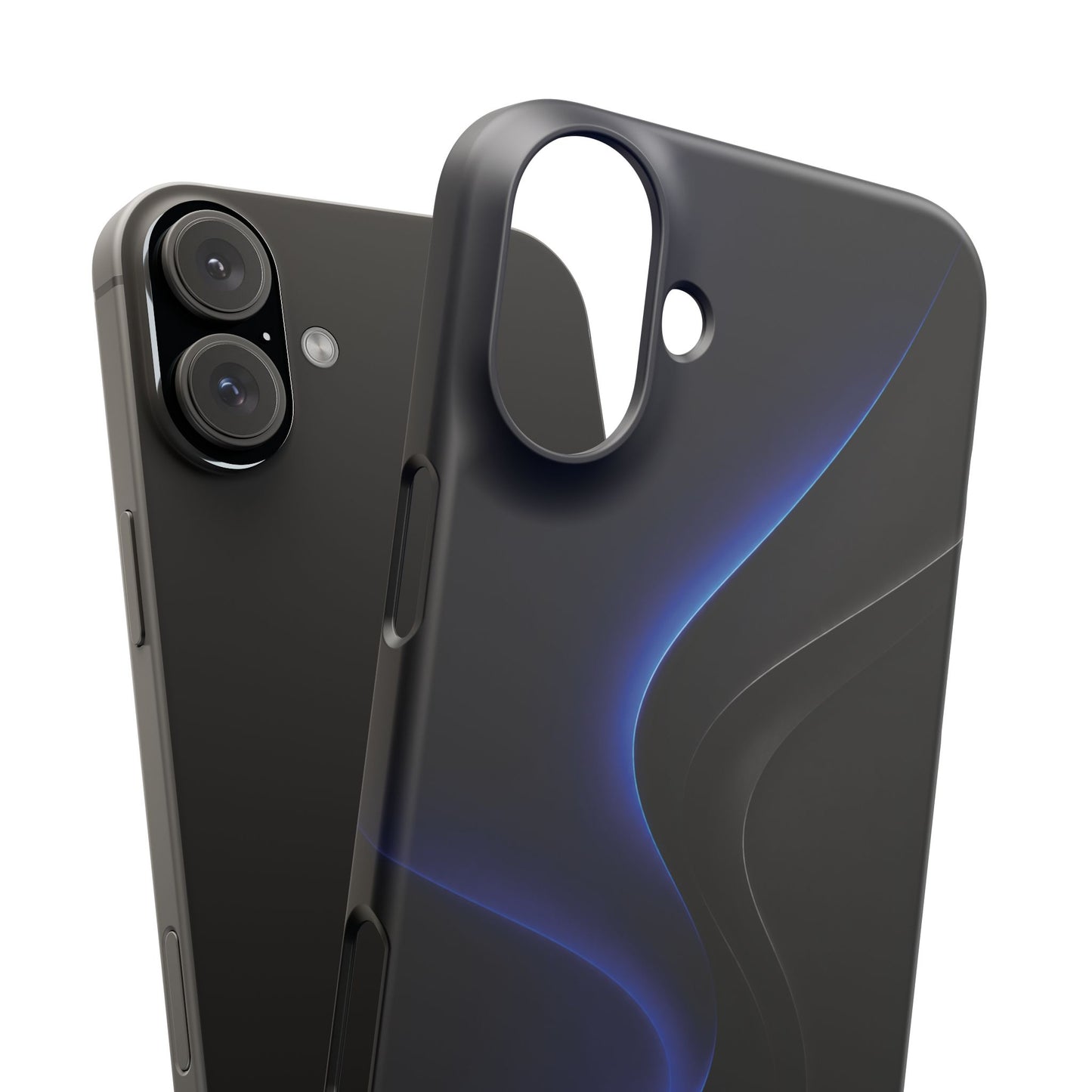 Phone Case — Nexora Blue Wave Matte Snap Case