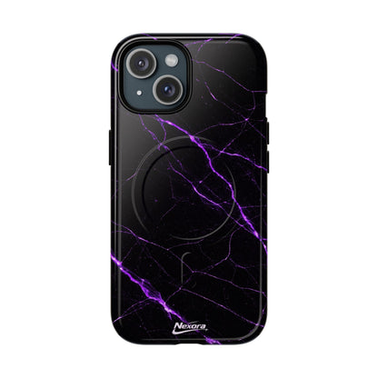 Nexora Purple Marble Magnetic Phone Case