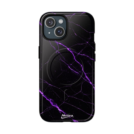 Nexora Purple Marble Magnetic Phone Case