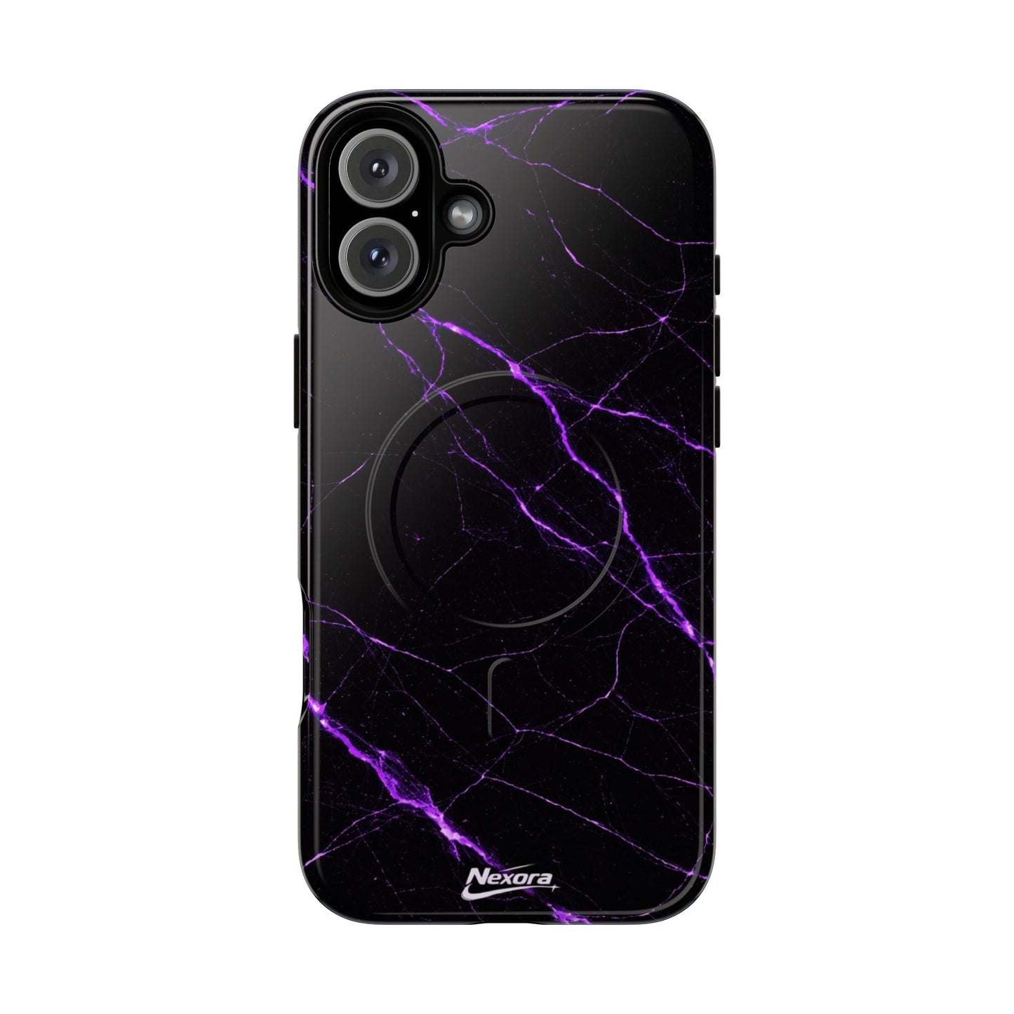 Nexora Purple Marble Magnetic Phone Case
