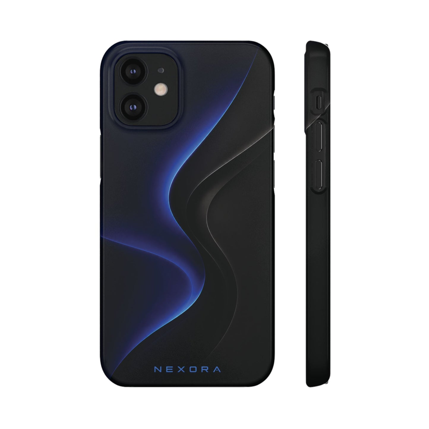 Phone Case — Nexora Blue Wave Matte Snap Case