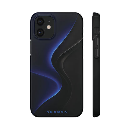 Phone Case — Nexora Blue Wave Matte Snap Case