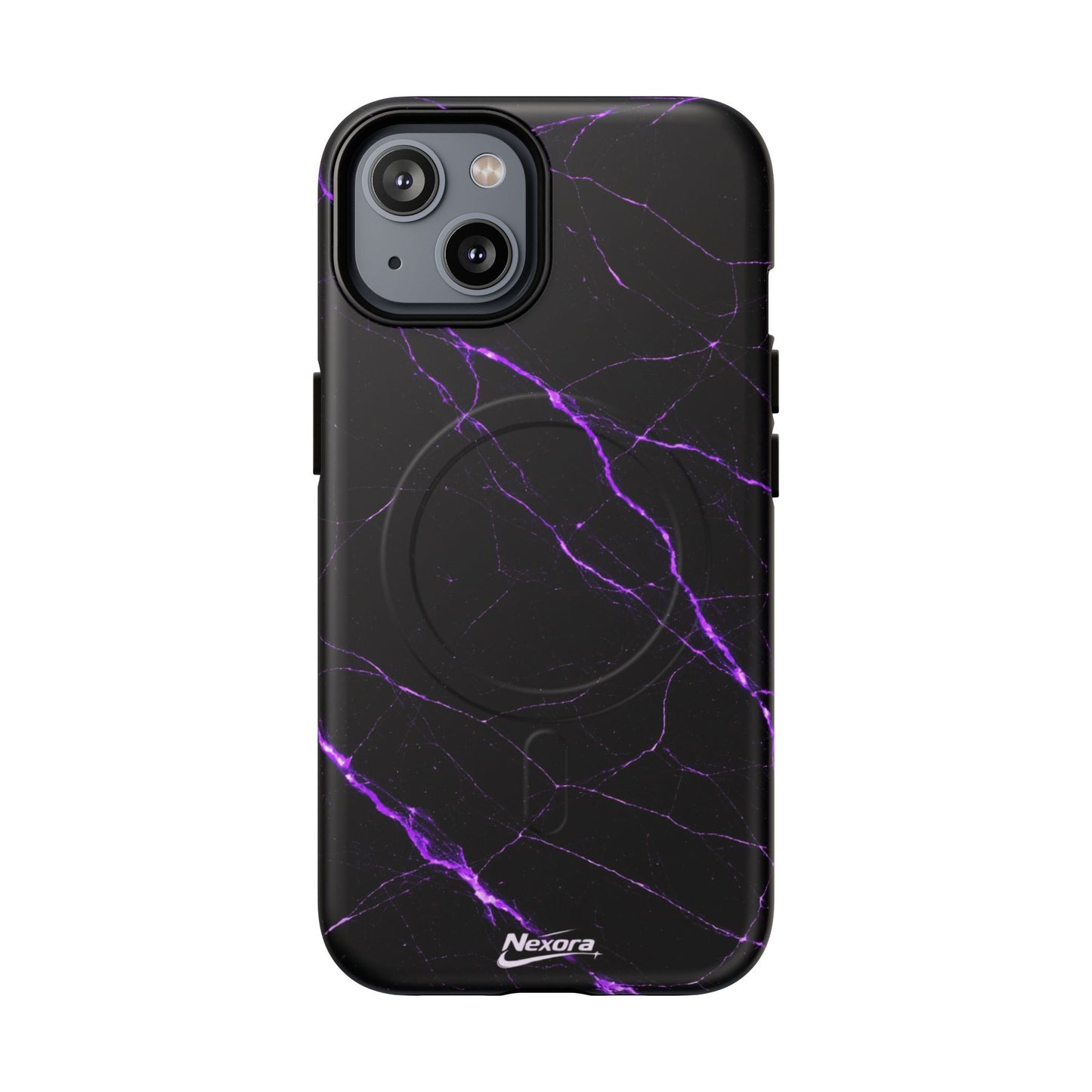 Nexora Purple Marble Magnetic Phone Case
