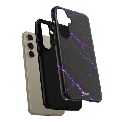 Nexora Purple Lightning Marble Phone Case