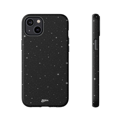 Nexora Galaxy Tough Phone Case — Black Stardust Protective Case