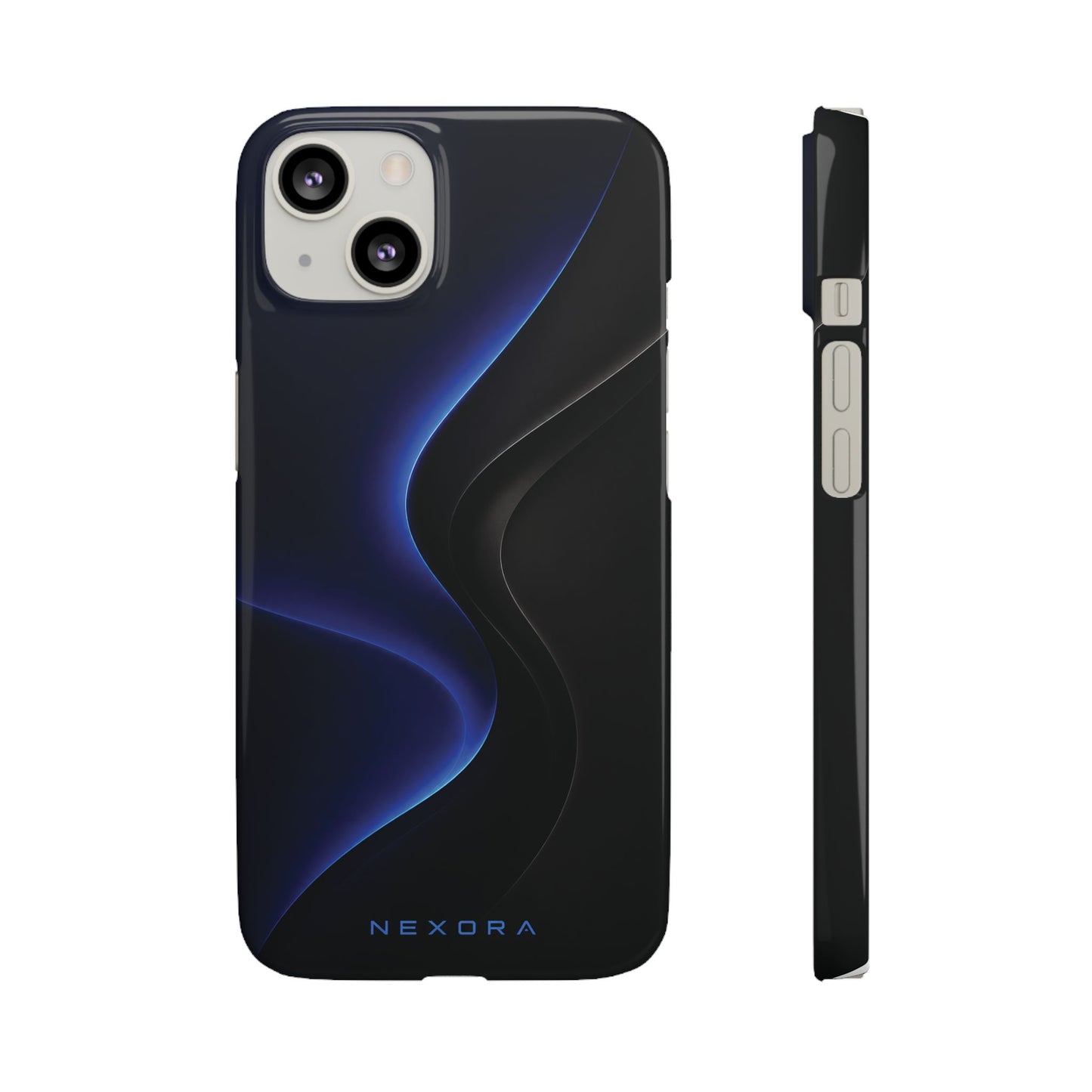 Phone Case — Nexora Blue Wave Matte Snap Case