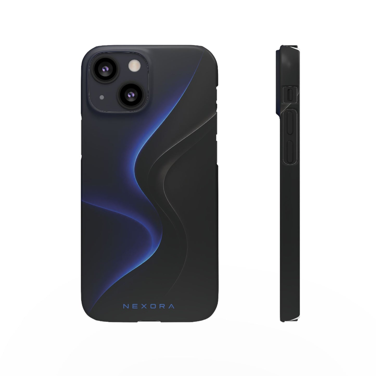 Phone Case — Nexora Blue Wave Matte Snap Case