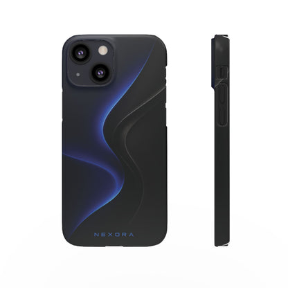 Phone Case — Nexora Blue Wave Matte Snap Case