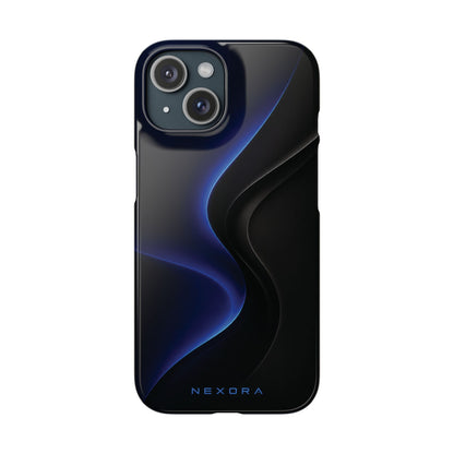 Phone Case — Nexora Blue Wave Matte Snap Case