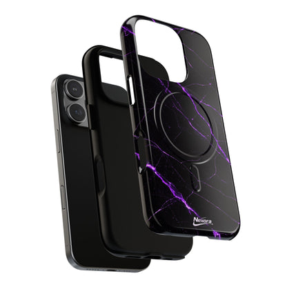 Nexora Purple Marble Magnetic Phone Case