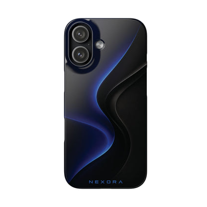 Phone Case — Nexora Blue Wave Matte Snap Case