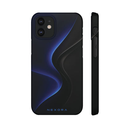 Phone Case — Nexora Blue Wave Matte Snap Case