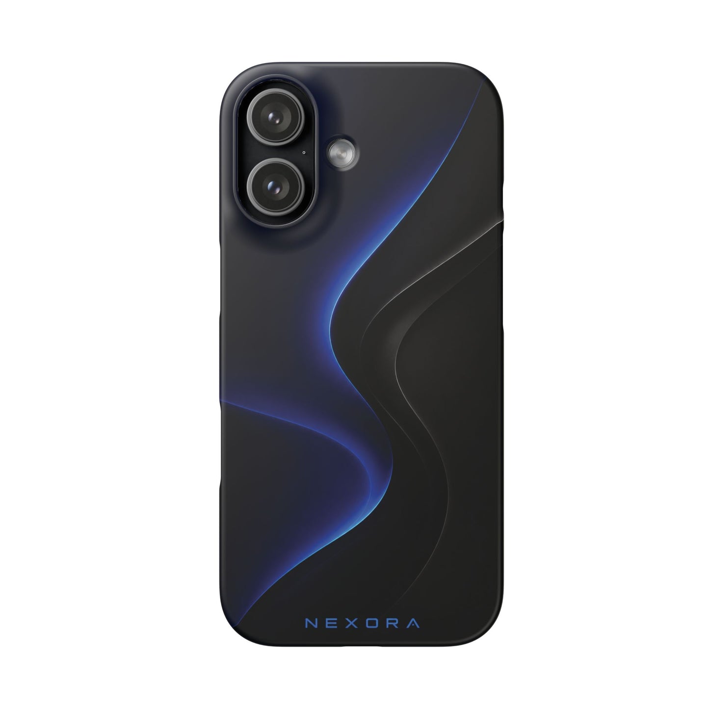 Phone Case — Nexora Blue Wave Matte Snap Case