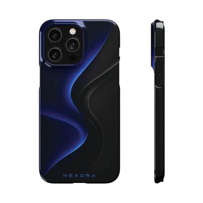 Phone Case — Nexora Blue Wave Matte Snap Case