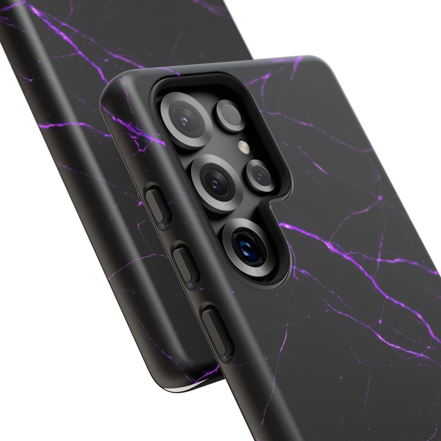 Nexora Purple Lightning Marble Phone Case